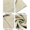 imageCOOFANDY Mens Button Down Short Sleeve Shirt Casual Shirts Summer Beach Textured Shirts with PocketDark Khaki