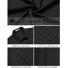imageCOOFANDY Mens Cuban Guayabera Shirt Casual Short Sleeve Button Down Shirts Summer Beach ShirtsBlack