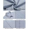 imageCOOFANDY Mens Cuban Guayabera Shirt Casual Short Sleeve Button Down Shirts Summer Beach ShirtsBlue Grey