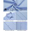 imageCOOFANDY Mens Cuban Guayabera Shirt Casual Short Sleeve Button Down Shirts Summer Beach ShirtsCornflower Blue