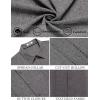imageCOOFANDY Mens Cuban Guayabera Shirt Casual Short Sleeve Button Down Shirts Summer Beach ShirtsDark Grey