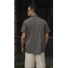 imageCOOFANDY Mens Cuban Guayabera Shirt Casual Short Sleeve Button Down Shirts Summer Beach ShirtsDark Grey