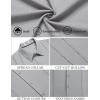 imageCOOFANDY Mens Cuban Guayabera Shirt Casual Short Sleeve Button Down Shirts Summer Beach ShirtsLight Grey