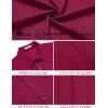 imageCOOFANDY Mens Cuban Guayabera Shirt Casual Short Sleeve Button Down Shirts Summer Beach ShirtsWine Red