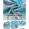 imageCOOFANDY Mens Hawaiian Shirt Short Sleeve Button Down Shirts Tropical Floral Summer Beach ShirtsSky Blue  Flamingo