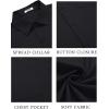 imageCOOFANDY Mens Button Down Shirts Short Sleeve Casual Dress Shirts Untucked Summer Shirt with PocketBlack