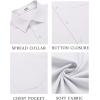 imageCOOFANDY Mens Button Down Shirts Short Sleeve Casual Dress Shirts Untucked Summer Shirt with PocketWhite