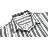 imageCOOFANDY Mens Cuban Guayabera Shirt Casual Button Down Shirts Long Sleeve Summer Beach ShirtsBlack Stripe