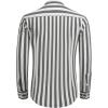 imageCOOFANDY Mens Cuban Guayabera Shirt Casual Button Down Shirts Long Sleeve Summer Beach ShirtsBlack Stripe