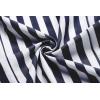 imageCOOFANDY Mens Cuban Guayabera Shirt Casual Button Down Shirts Long Sleeve Summer Beach ShirtsNavy Stripe