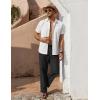 imageCOOFANDY Mens Casual Linen Pants Loose Fit Elastic Waist Drawstring Lightweight Pant Summer Beach TrousersBlack