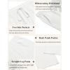 imageCOOFANDY Mens Casual Linen Pants Loose Fit Elastic Waist Drawstring Lightweight Pant Summer Beach TrousersWhite