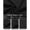 imageCOOFANDY Mens Stretch Dress Shirts Long Sleeve Button Down Shirt Regular Fit Formal Business ShirtsA Black