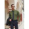 imageCOOFANDY Mens Stretch Dress Shirts Long Sleeve Button Down Shirt Regular Fit Formal Business ShirtsArmy Green