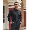 imageCOOFANDY Mens Stretch Dress Shirts Long Sleeve Button Down Shirt Regular Fit Formal Business ShirtsBlackpolka Dots