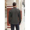 imageCOOFANDY Mens Stretch Dress Shirts Long Sleeve Button Down Shirt Regular Fit Formal Business ShirtsDark Grey