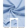 imageCOOFANDY Mens Stretch Dress Shirts Long Sleeve Button Down Shirt Regular Fit Formal Business ShirtsLight Blue