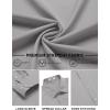 imageCOOFANDY Mens Stretch Dress Shirts Long Sleeve Button Down Shirt Regular Fit Formal Business ShirtsLight Grey