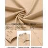 imageCOOFANDY Mens Stretch Dress Shirts Long Sleeve Button Down Shirt Regular Fit Formal Business ShirtsLight Khaki