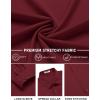imageCOOFANDY Mens Stretch Dress Shirts Long Sleeve Button Down Shirt Regular Fit Formal Business ShirtsMaroon