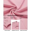 imageCOOFANDY Mens Stretch Dress Shirts Long Sleeve Button Down Shirt Regular Fit Formal Business ShirtsPink