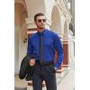 imageCOOFANDY Mens Stretch Dress Shirts Long Sleeve Button Down Shirt Regular Fit Formal Business ShirtsRoyal Azure Blue