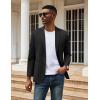 imageCOOFANDY Mens Casual Knit Blazer Two Button Lightweight Sport Coats Suit JacketBlack