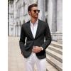 imageCOOFANDY Mens Casual Knit Blazer Two Button Lightweight Sport Coats Suit JacketBlack