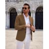 imageCOOFANDY Mens Casual Knit Blazer Two Button Lightweight Sport Coats Suit JacketBrown