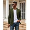 imageCOOFANDY Mens Casual Knit Blazer Two Button Lightweight Sport Coats Suit JacketDark Green