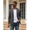 imageCOOFANDY Mens Casual Knit Blazer Two Button Lightweight Sport Coats Suit JacketDark Grey