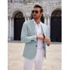imageCOOFANDY Mens Casual Knit Blazer Two Button Lightweight Sport Coats Suit JacketLight Blue