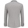 imageCOOFANDY Mens Casual Knit Blazer Two Button Lightweight Sport Coats Suit JacketLight Grey