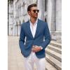 imageCOOFANDY Mens Casual Knit Blazer Two Button Lightweight Sport Coats Suit JacketRoyal Blue