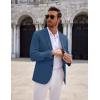 imageCOOFANDY Mens Casual Knit Blazer Two Button Lightweight Sport Coats Suit JacketRoyal Blue