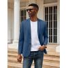 imageCOOFANDY Mens Casual Knit Blazer Two Button Lightweight Sport Coats Suit JacketRoyal Blue