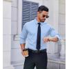 imageCOOFANDY Mens Dress Shirt Long Sleeve Wrinkle Free Formal Shirts Business Casual Button Down ShirtsBlue
