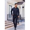 imageCOOFANDY Mens Dress Shirt Long Sleeve Wrinkle Free Formal Shirts Business Casual Button Down ShirtsDark Blue