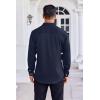 imageCOOFANDY Mens Dress Shirt Long Sleeve Wrinkle Free Formal Shirts Business Casual Button Down ShirtsDark Blue