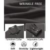 imageCOOFANDY Mens Dress Shirt Long Sleeve Wrinkle Free Formal Shirts Business Casual Button Down ShirtsDark Grey