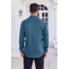 imageCOOFANDY Mens Dress Shirt Long Sleeve Wrinkle Free Formal Shirts Business Casual Button Down ShirtsGrey Blue