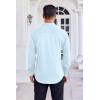 imageCOOFANDY Mens Dress Shirt Long Sleeve Wrinkle Free Formal Shirts Business Casual Button Down ShirtsLight Blue