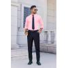 imageCOOFANDY Mens Dress Shirt Long Sleeve Wrinkle Free Formal Shirts Business Casual Button Down ShirtsLight Pink