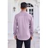 imageCOOFANDY Mens Dress Shirt Long Sleeve Wrinkle Free Formal Shirts Business Casual Button Down ShirtsLight Purple