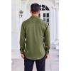 imageCOOFANDY Mens Dress Shirt Long Sleeve Wrinkle Free Formal Shirts Business Casual Button Down ShirtsOlive Green