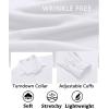 imageCOOFANDY Mens Dress Shirt Long Sleeve Wrinkle Free Formal Shirts Business Casual Button Down ShirtsWhite