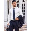 imageCOOFANDY Mens Dress Shirt Long Sleeve Wrinkle Free Formal Shirts Business Casual Button Down ShirtsWhite