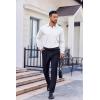 imageCOOFANDY Mens Dress Shirt Long Sleeve Wrinkle Free Formal Shirts Business Casual Button Down ShirtsWhite