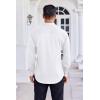 imageCOOFANDY Mens Dress Shirt Long Sleeve Wrinkle Free Formal Shirts Business Casual Button Down ShirtsWhite