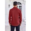 imageCOOFANDY Mens Dress Shirt Long Sleeve Wrinkle Free Formal Shirts Business Casual Button Down ShirtsWine Red